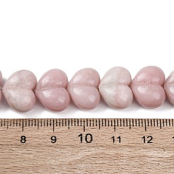 ナチュラルピンクオパールビーズ  ハート  10.5~11.5x14x8mm  穴：1mm&nbsp;G-D098-B04