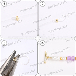 30Pcs Brass Crimp Beads&nbsp;KK-BBC0025-42
