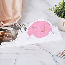 Acrylic Earring Display Stands&nbsp;EDIS-WH0016-016