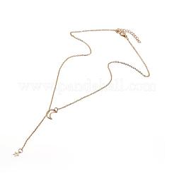 Moon Star Iron Lariat Necklaces for Women&nbsp;FS-WGAA6DB-01