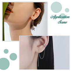 925 Sterling Silver Stud Earring Findings&nbsp;STER-DC0001-93