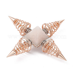 Rose Gold Brass Spritual Energy Generator&nbsp;DJEW-P003-01RG-01