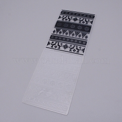 Plastic Fondant Stencil&nbsp;DIY-WH0221-01O