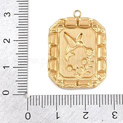 304 Stainless Steel Pendants&nbsp;STAS-H249-09A-G