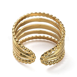 Ion Plating(IP) 304 Stainless Steel Rings&nbsp;RJEW-B047-02G