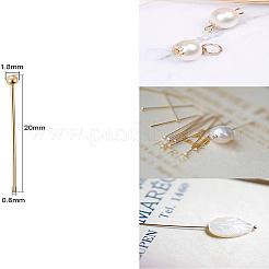 Brass Ball Head Pins&nbsp;KK-BC0003-99-0.6x20