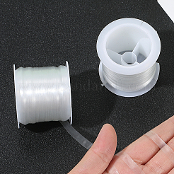 20m フラット TPU(熱可塑性ポリウレタン) 伸縮コード  ブラジャーの縫製用  透明  6mm  約21.87ヤード（20m）/ロール&nbsp;DIY-WH20053-50A