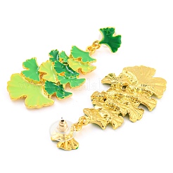 Saint Patrick's Day Theme Zinc Alloy Dangle Stud Earrings&nbsp;LS-EJEW-Z030-02B