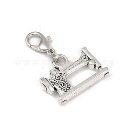 9Pcs 9 Styles Sewing Tools Tibetan Style Alloy Pendant Decorations&nbsp;HJEW-JM03581