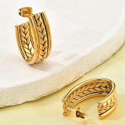 304 Stainless Steel Stud Earrings&nbsp;EJEW-G423-04G