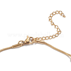Ion Plating(IP) Stainless Steel Round Snake Chain Anklets&nbsp;LS-AJEW-G024-13G