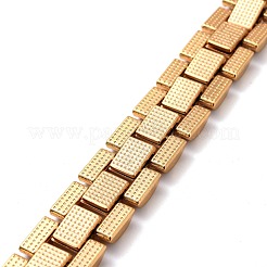 Men's Crystal Rhinestone Solid Link Chain Bracelet&nbsp;BJEW-I297-02G