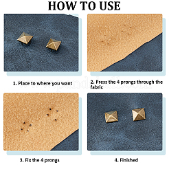 200Pcs Iron Studs Rivets&nbsp;IFIN-GF0001-63AB
