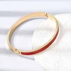 304 Stainless Steel Enamel Hinged Cuff Bangles for Women&nbsp;SA-CBAC920-07G