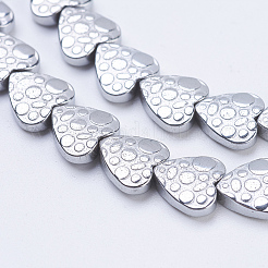 Electroplate Non-magnetic Synthetic Hematite Beads Strands&nbsp;G-J380-8mm-A06-F
