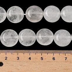 天然アンゴラ水晶ビーズ連売り  水晶  フラットラウンド  15~15.5x6mm  穴：0.8~1mm  約26個/連  15.55~15.71インチ（39.5~39.9cm）&nbsp;G-L648-B15-15mm