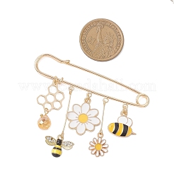 Bees & Flower Iron Kilt Pins&nbsp;JEWB-TA00024