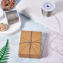 9層メタリックポリエステル刺繍フロス  カラフル  0.7mm  約37.18ヤード（34m）/ロール&nbsp;WCOR-TAC0001-01A