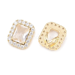 Brass Micro Pave Cubic Zirconia Charms&nbsp;KK-H287-02G-03