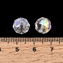 Electroplate Transparent Round Glass Beads&nbsp;GL-CBA6A73-AB03