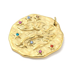 Real 18K Gold Plated PVD Vacuum Plating 304 Stainless Steel Pendants&nbsp;STAS-L278-003G-06