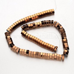 Electroplate Non-magnetic Synthetic Hematite Bead Strands&nbsp;G-F300-15-08