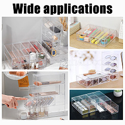4-Tier Rectangle Acrylic Drawer Box&nbsp;CON-WH0097-50