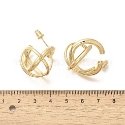 Brass Stud Earrings&nbsp;LS-EJEW-A121-08G