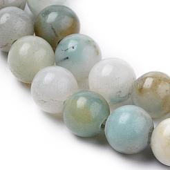 Natural Flower Amazonite Beads Strands&nbsp;G-L476-12