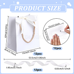 Blank Paper Gift Tote Bags&nbsp;ABAG-WH0040-19