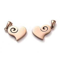 Ion Plating(IP) 304 Stainless Steel Pendants&nbsp;STAS-Z006-18RG