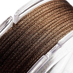 ポリエステルメタリック糸  ココナッツブラウン  1mm  約32.8ヤード（30m）/ロール&nbsp;OCOR-G006-02-1.0mm-39