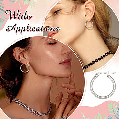 40Pcs 304 Stainless Steel Hoop Earrings for Women&nbsp;EJEW-ME0001-11