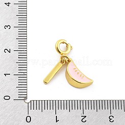 Brass Enamel Fruits Pendant Decoration&nbsp;LS-HJEW-P020-01E-G