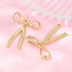 Brass Stud Dangle Earrings&nbsp;KK-CBA8324-04G