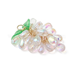 Transparent Glass Pendants&nbsp;PALLOY-JF04758-01