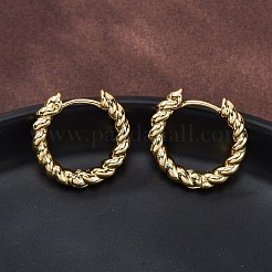 Brass Huggie Hoop Earrings&nbsp;EJEW-L231-31G