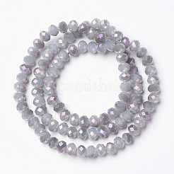 Electroplate Glass Beads Strands&nbsp;EGLA-A034-J3mm-G02