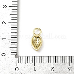 Brass Micro Pave Cubic Zirconia Pendants&nbsp;KK-M322-48G-01