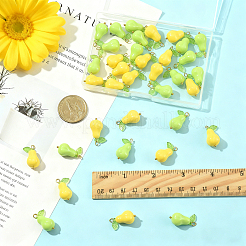 36Pcs 2 Colors Acrylic Gourd Pendants&nbsp;PALLOY-FS00068