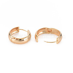 Real 18K Gold Plated Brass Chunky Huggie Hoop Earrings&nbsp;KK-S356-613-NF