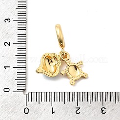 Brass European Dangle Charms&nbsp;KK-F904-20G