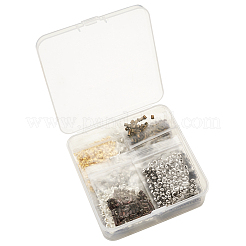 真鍮製つぶし玉カシメ玉  混合図形  ミックスカラー  2.5x2.5mm  穴：2mm&nbsp;KK-TA0007-57