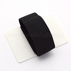 アクリルまつげエクステツール  ポリエステル弾性テープ付き  長方形  ホワイト  80x55x2mm&nbsp;LS-MRMJ-WH0065-69