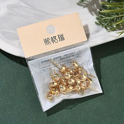 SHEGRACE Brass Stud Earring Findings&nbsp;XGR0024G-35G
