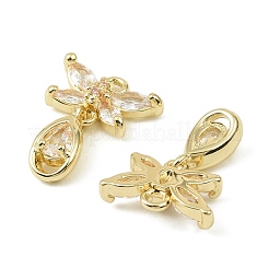 Brass Micro Pave Cubic Zirconia Pendants&nbsp;LS-KK-C107-18A-G