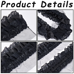 2 Yards 3 Layer Pleated Chiffon Lace Trim&nbsp;OCOR-GF0003-32