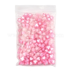 200Pcs 5 Styles Transparent Acrylic Beads&nbsp;TACR-FS0001-54A