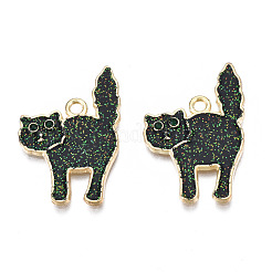 Halloween Rack Plating Alloy Enamel Pendants&nbsp;X-PALLOY-N164-005LG