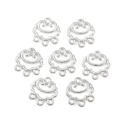 合金シャンデリアコネクターパーツ  三角形  ピアス用  ネックレス  ヘアスティック作り  銀  12x13mm&nbsp;OHAR-PW0003-119C-S